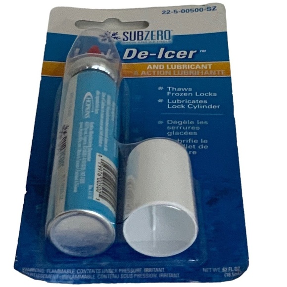 Subzero Lock De-icer Thaws Frozen Locks Cars Auto Trucks Large 0.62 Oz. Aerosol - Picture 3 of 15